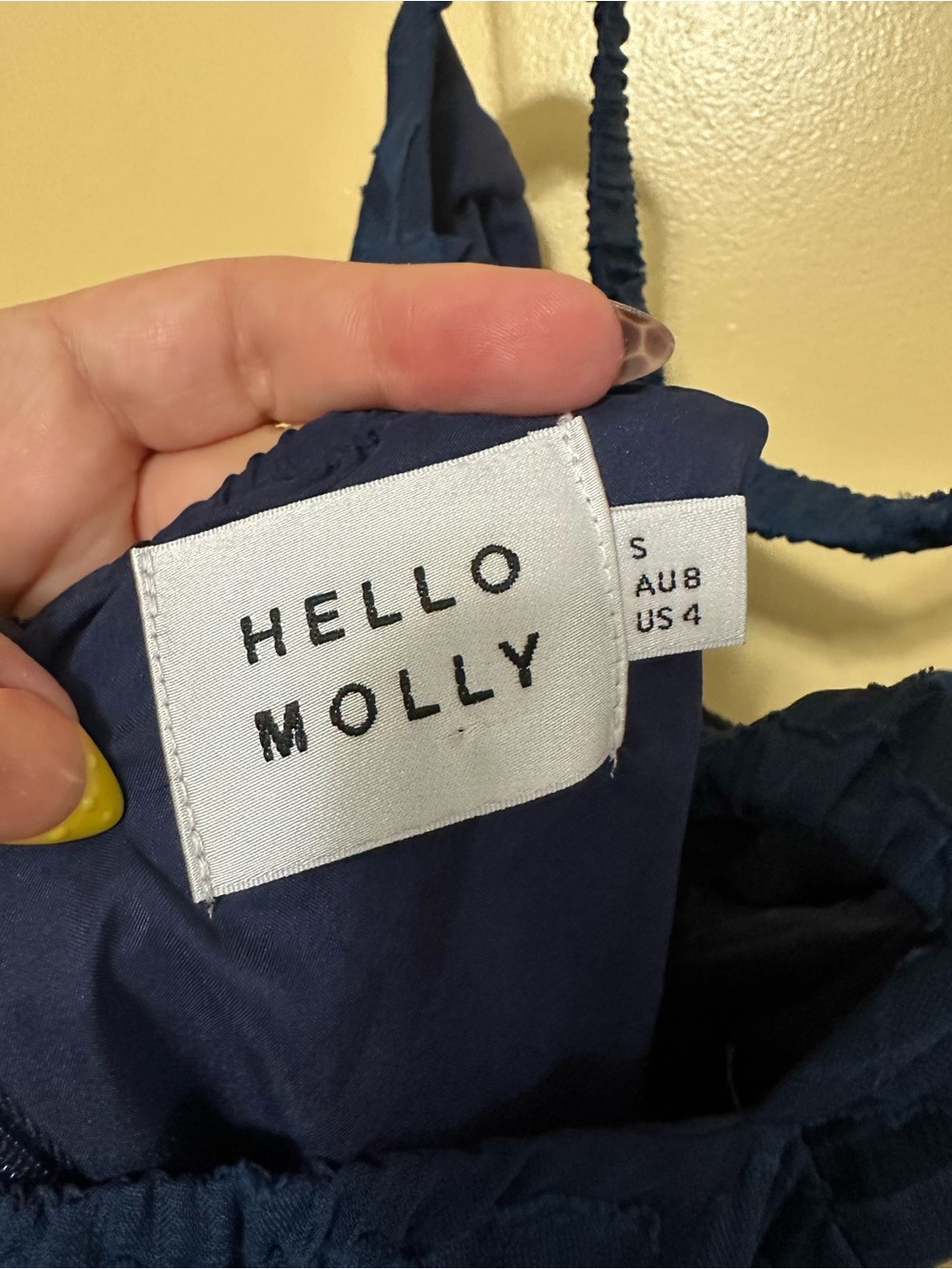 Hello Molly Fashion Revolution Strapless Maxi Dress Women 4 Navy - Picture 8 of 10